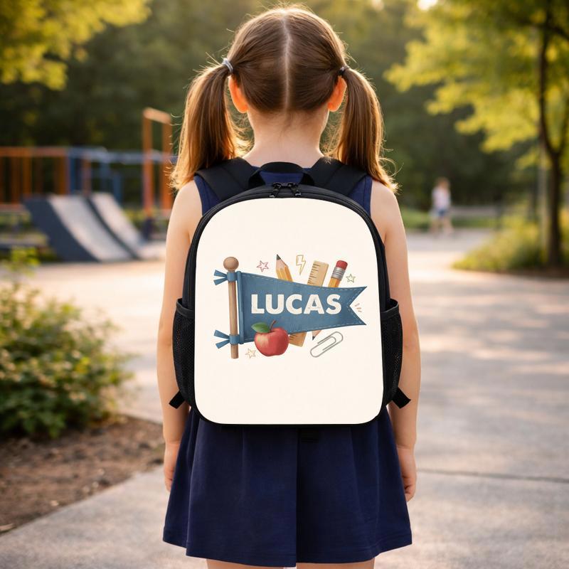 Personalized Kids Backpack - Elementary School Name Design Custom Backpack Personalized Kids Backpack - Elementary School Name Design Custom Backpack