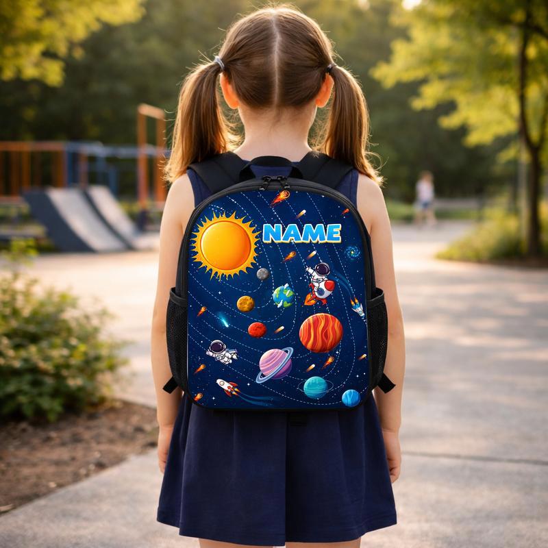 Personalized Kids Backpack - Solar System Custom Name Custom Backpack Personalized Kids Backpack - Solar System Custom Name Custom Backpack