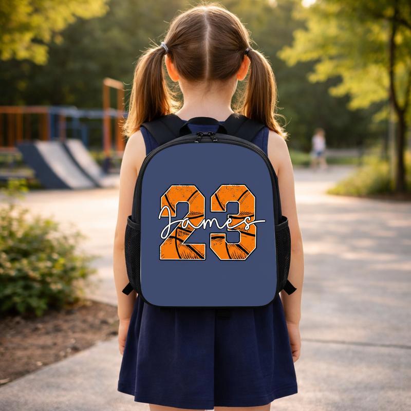 Personalized Number Basketball Backpack - Cool Back To School Kids Custom Backpack