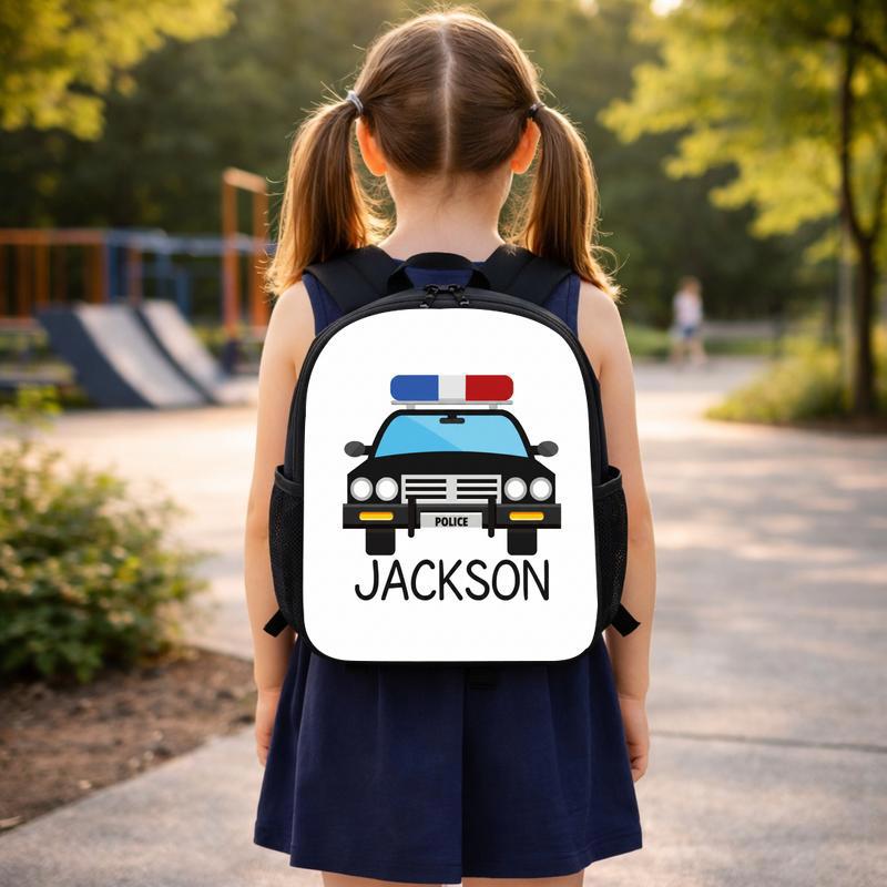 Personalized Police Car Backpack - Back To School Kids Gift Custom Backpack Personalized Police Car Backpack - Back To School Kids Gift Custom Backpack