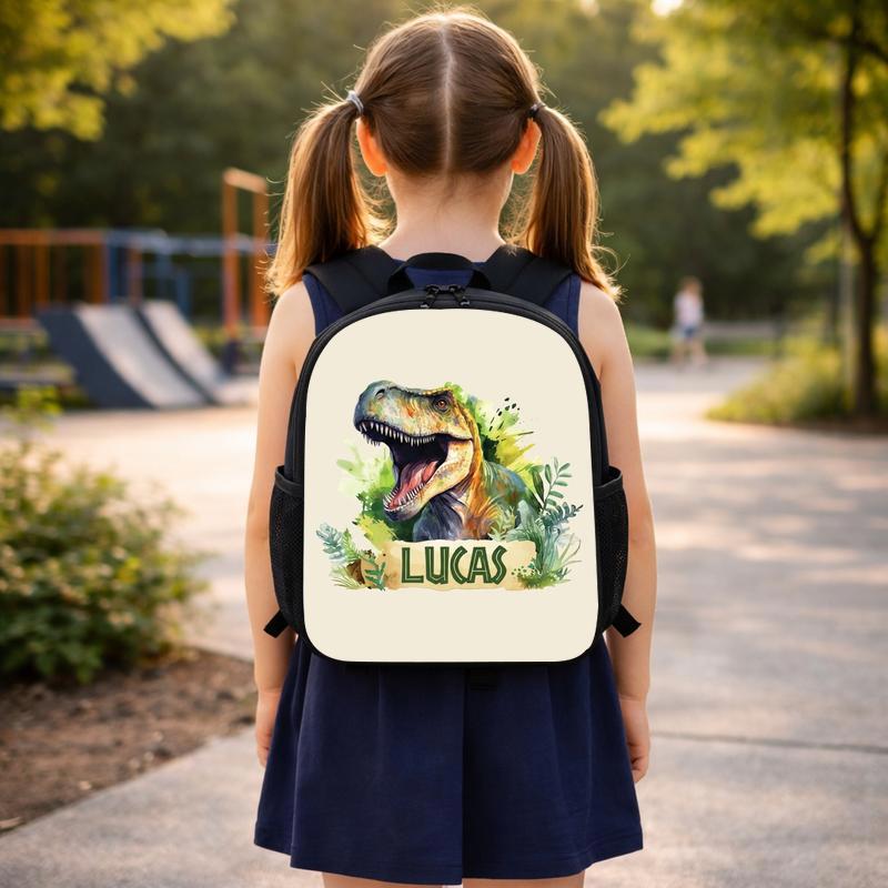 Personalized T-Rex Dinosaur Backpack - Custom Name Kids Style Custom Backpack