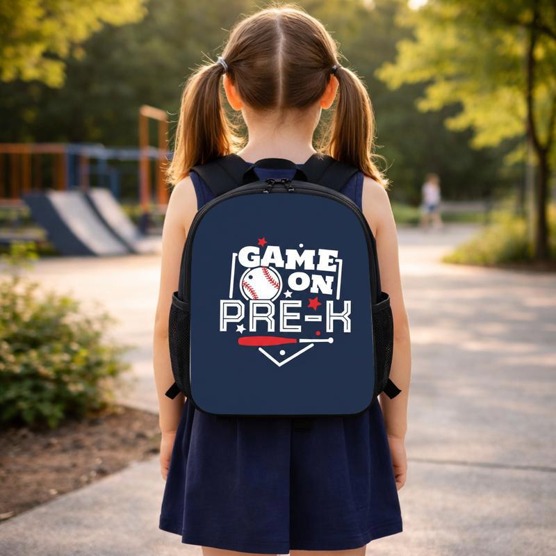 Pre K Baseball Backpack - Back To School Game On Kids Custom Backpack Pre K Baseball Backpack - Back To School Game On Kids Custom Backpack