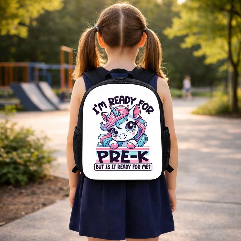 Pre K Unicorn Backpack – Ready For School Cute Kids Bag Custom Backpack