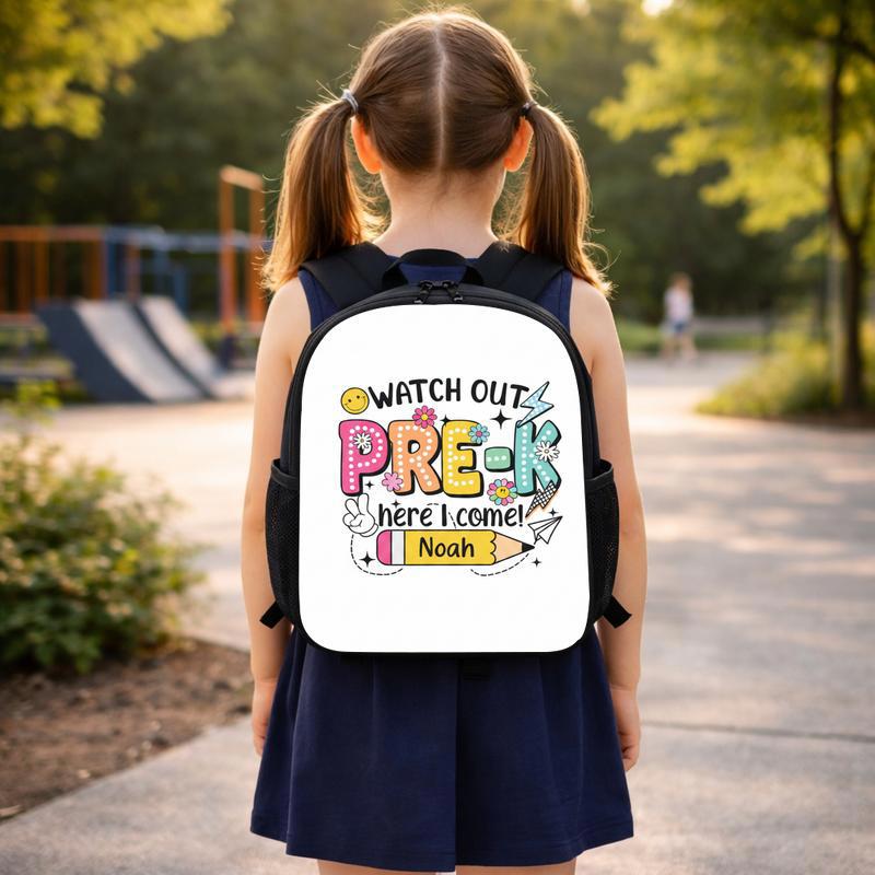 Pre-K Here I Come Backpack - Cute Back To School Look Custom Backpack Pre-K Here I Come Backpack - Cute Back To School Look Custom Backpack