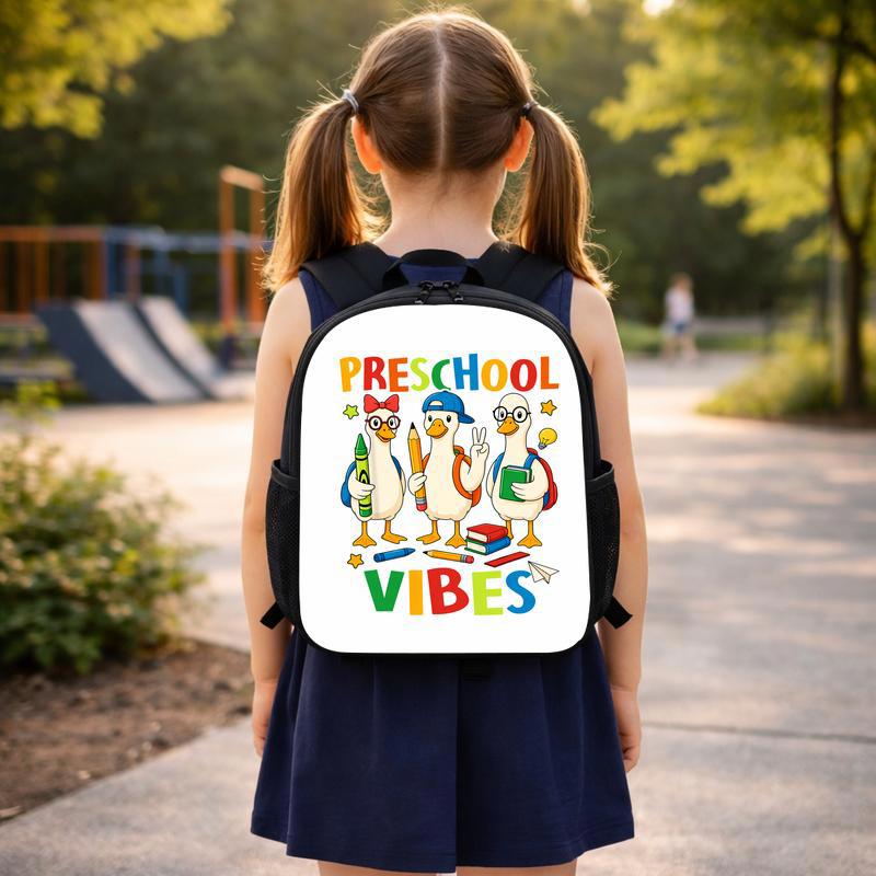 Preschool Vibes Goose Backpack - Colorful Back To School Kids Custom Backpack Preschool Vibes Goose Backpack - Colorful Back To School Kids Custom Backpack