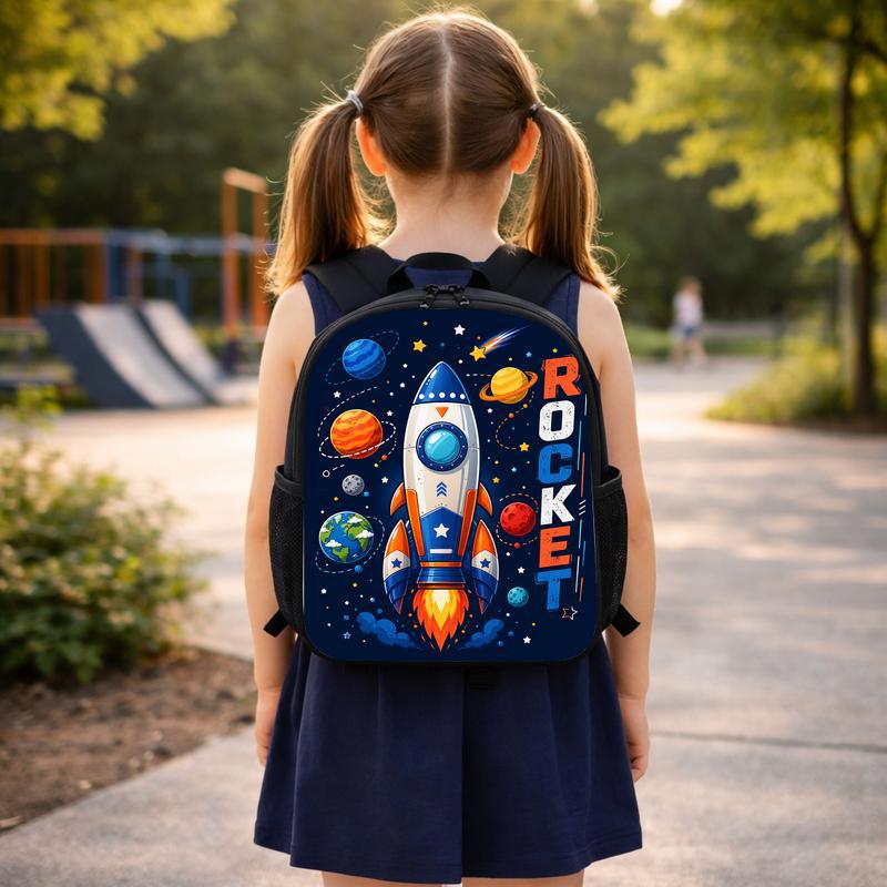 Rocket Backpack Kids - Back To School Space Adventure Custom Backpack