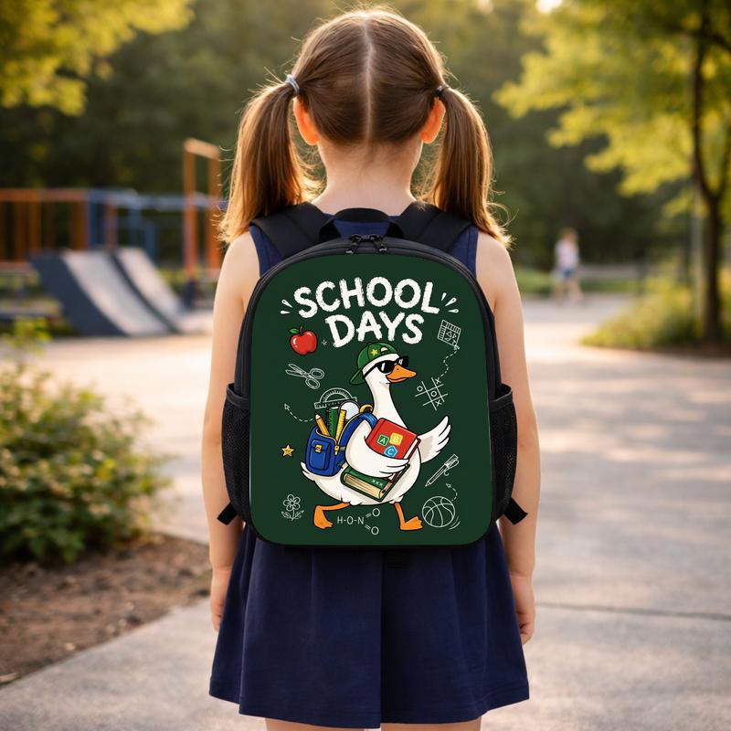 School Days Goose Backpack - Cool Duck Back To School Kids Custom Backpack School Days Goose Backpack - Cool Duck Back To School Kids Custom Backpack