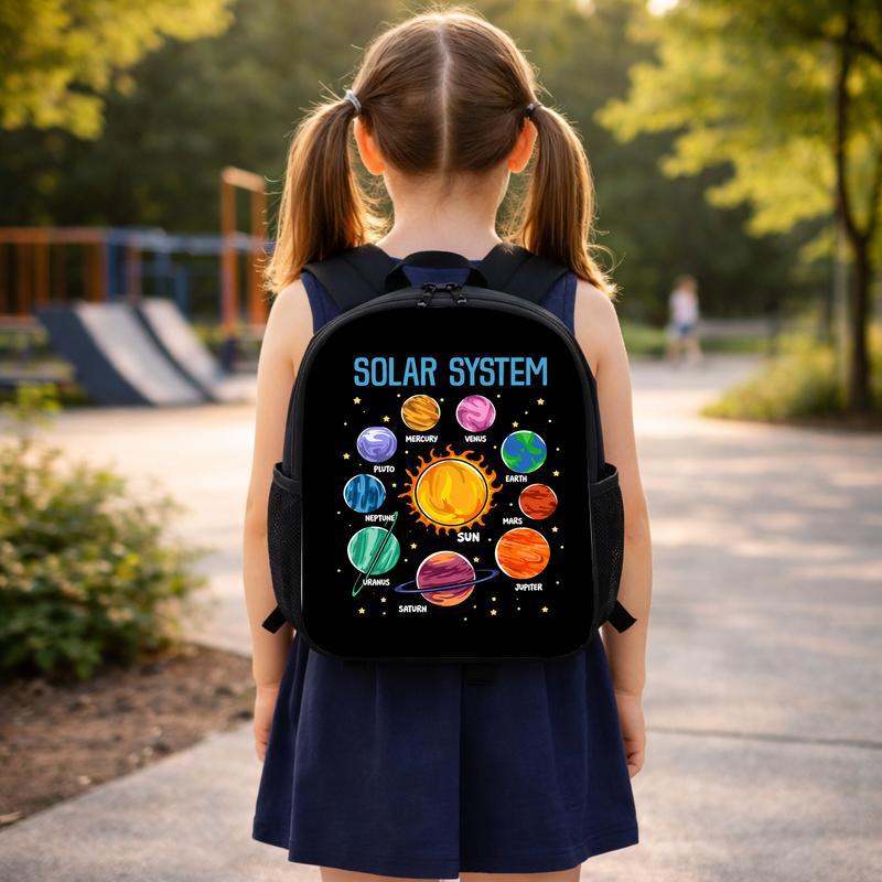 Solar System Backpack Kids - Space Planets School Design Custom Backpack