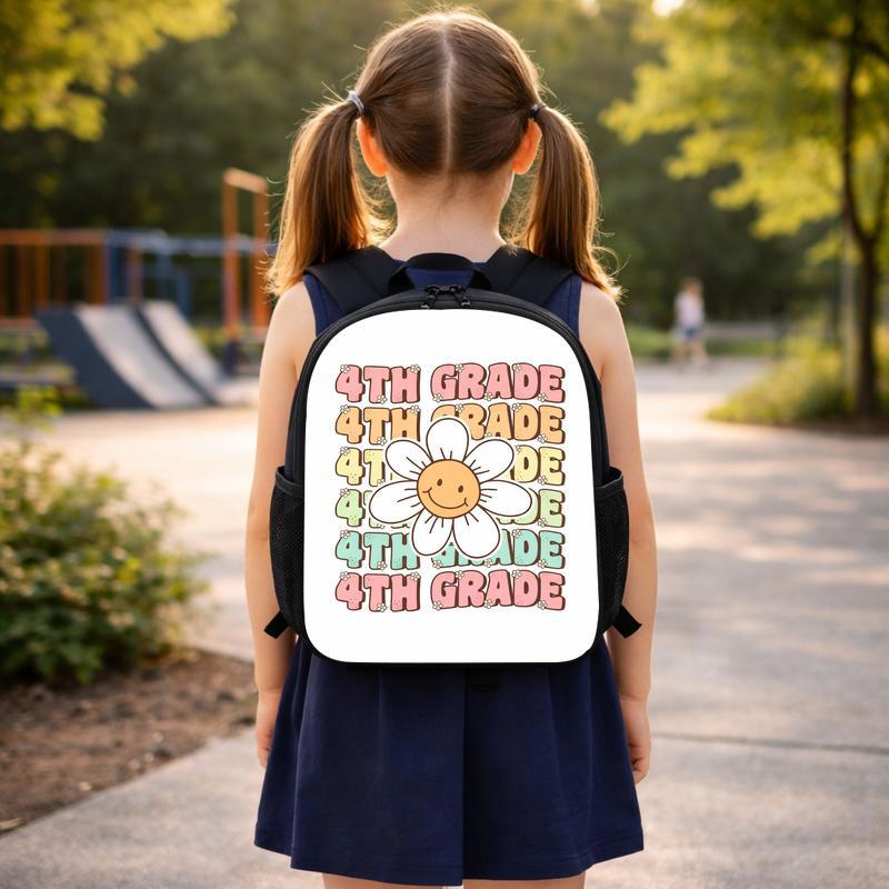 4th Grade Backpack - Elementary School Smiley Daisy Custom Backpack 4th Grade Backpack - Elementary School Smiley Daisy Custom Backpack