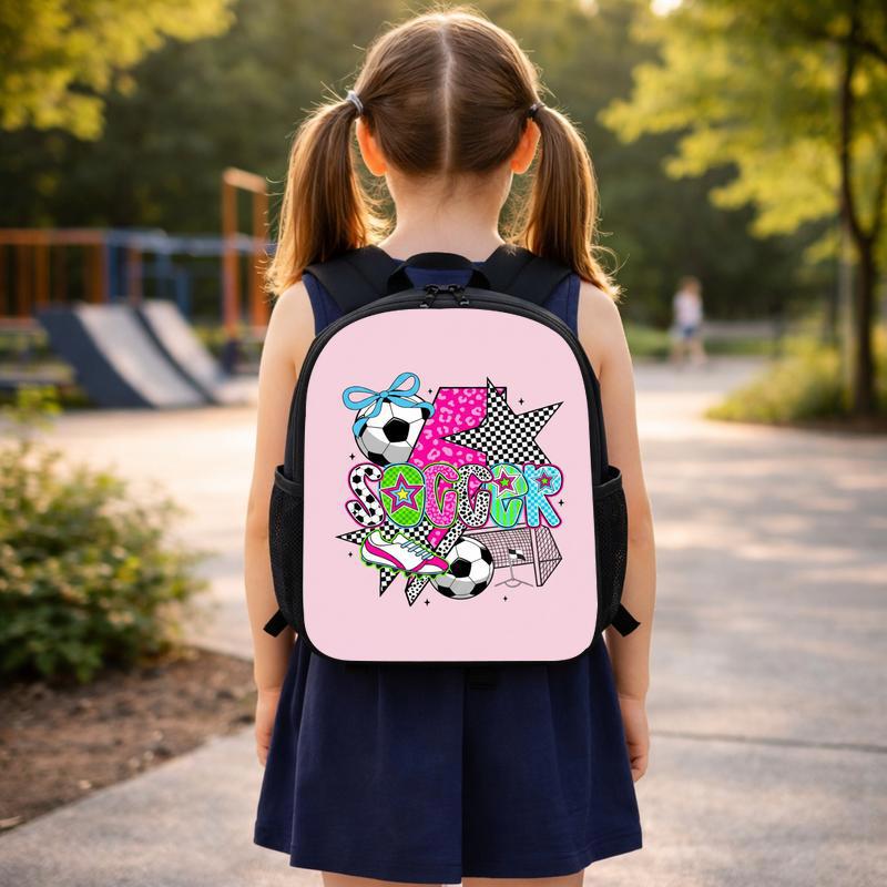 Trendy Soccer Collage Backpack - Cool Girls School Style Custom Backpack Trendy Soccer Collage Backpack - Cool Girls School Style Custom Backpack