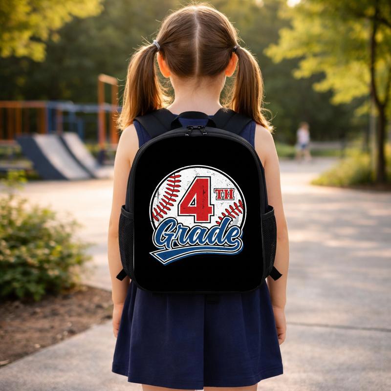 Vintage Custom Grade Baseball Backpack - Back To School Kids Bag Custom Backpack