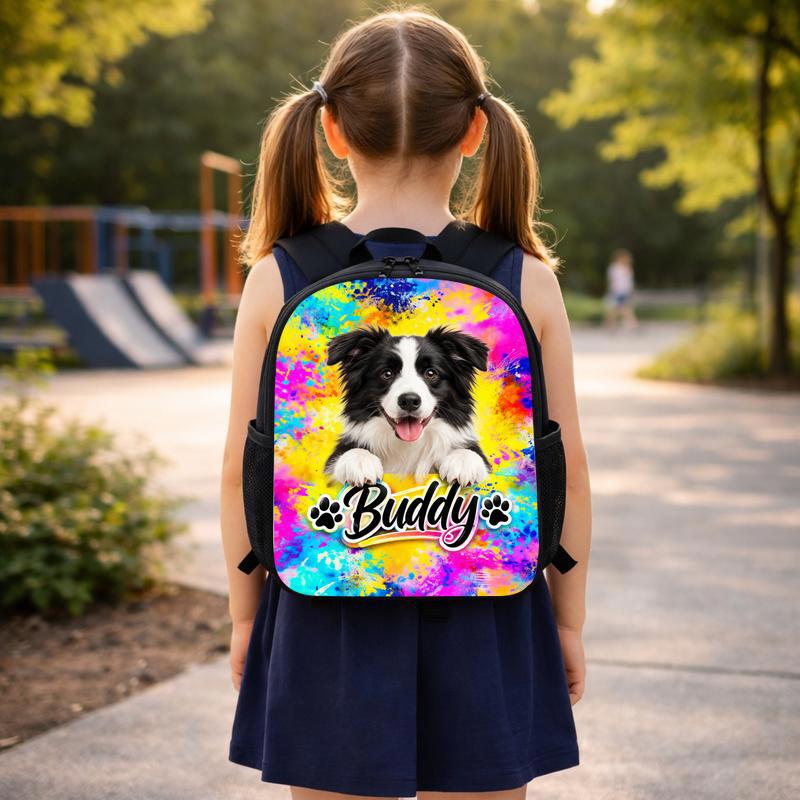 Watercolor Dog Portrait Custom Backpack Watercolor Dog Portrait Custom Backpack