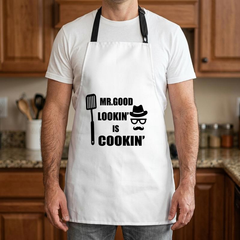 Funny Mr. Good Lookin' BBQ Apron - The Ultimate Chef Gift for Dad - Father's Day Fun