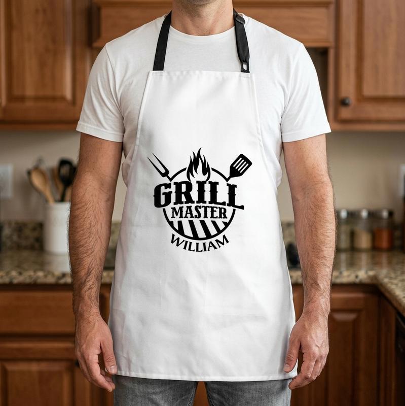 Every BBQ Hero Needs this Custom Name Grilling Apron for Dad - Father's Day Fun