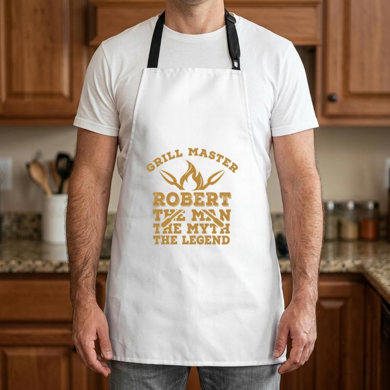 Custom Grill Master Apron - A Special Gift for BBQ Dad - Father's Day Fun