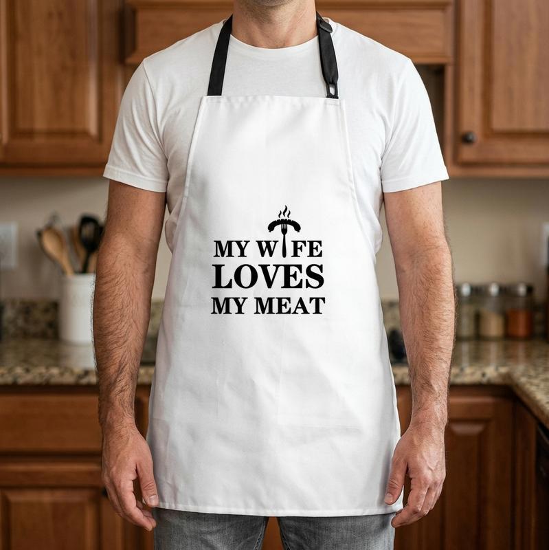 Humorous BBQ Apron for Dad - The Ultimate Meat Master's Gift - Father's Day Fun