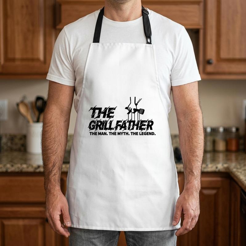 Legendary Grill Father BBQ Apron for Dad - Father's Day Fun