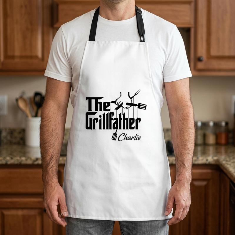 Legendary Grillfather Personalized Chef Apron for Dad - Father's Day Fun