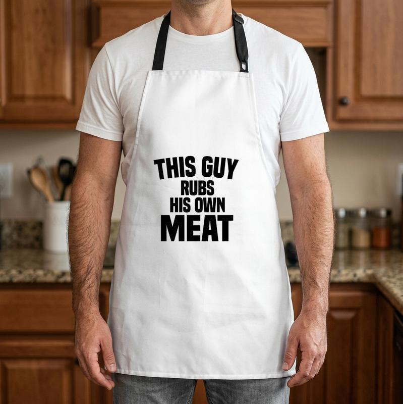 Bold BBQ Flavor - Dad's Funny Meat Rub Grilling Apron - Father's Day Fun