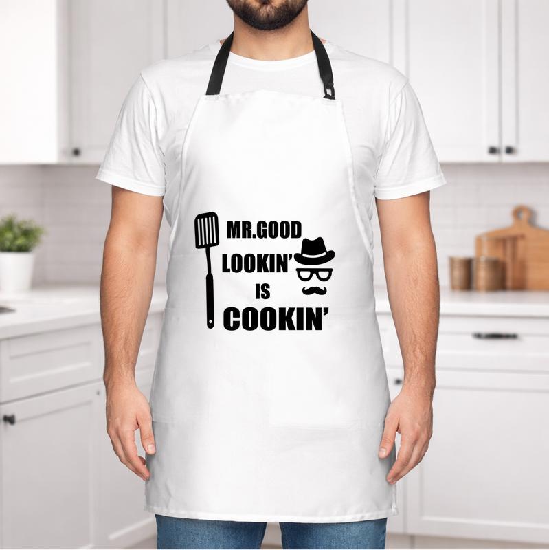 Funny Mr. Good Lookin' BBQ Apron - The Ultimate Chef Gift for Dad