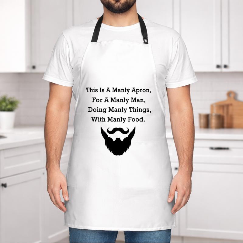 Unleash the BBQ Master - Rugged Grilling Apron for Him