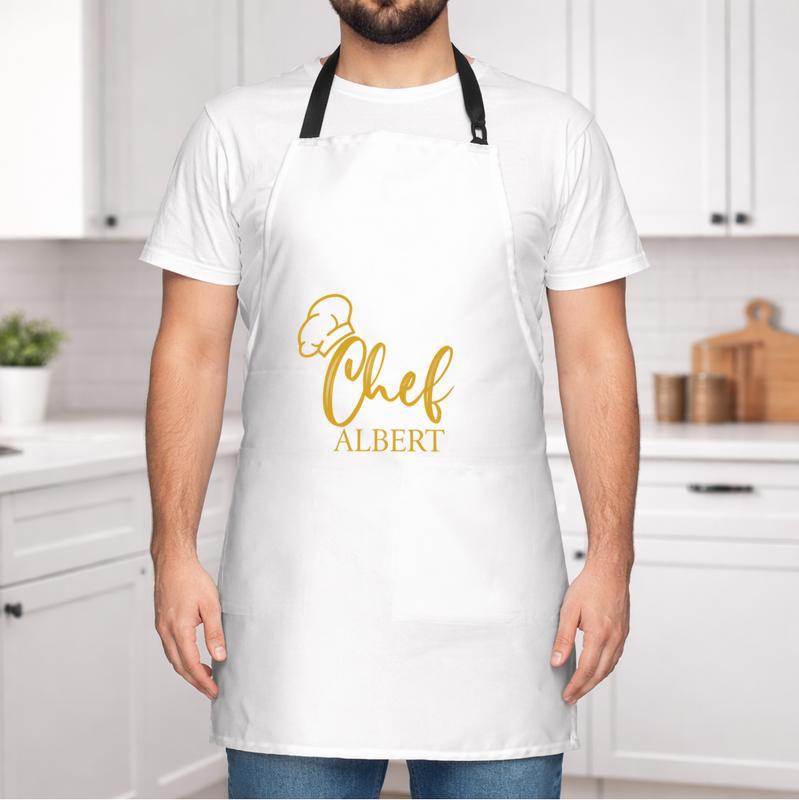 Crafted Just for Him - Personalized Name Apron for Dad