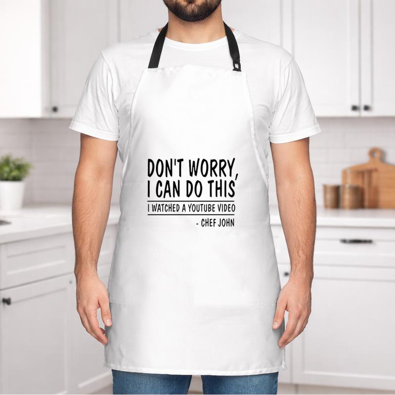 Funny YouTube DIY Inspired Apron for Dad's Kitchen Adventures