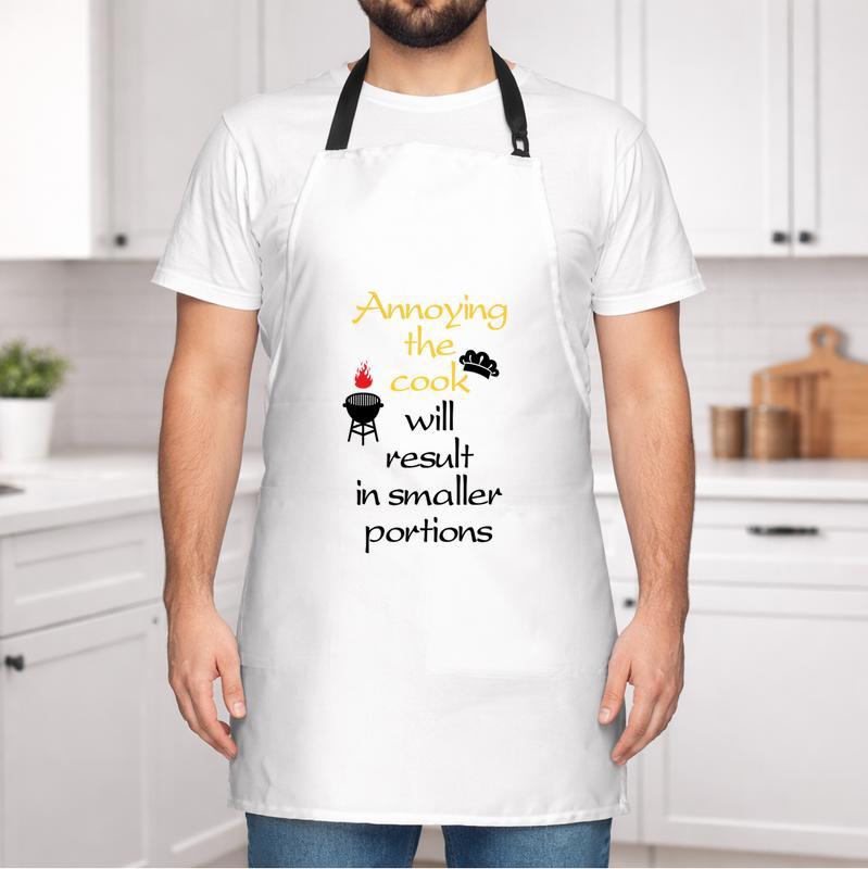 Don't Annoy the Cook! Funny Warning Apron for Dad Don't Annoy the Cook! Funny Warning Apron for Dad