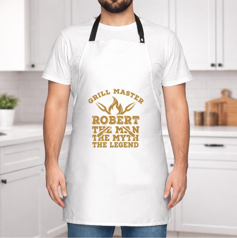 Custom Grill Master Apron - A Special Gift for BBQ Dad