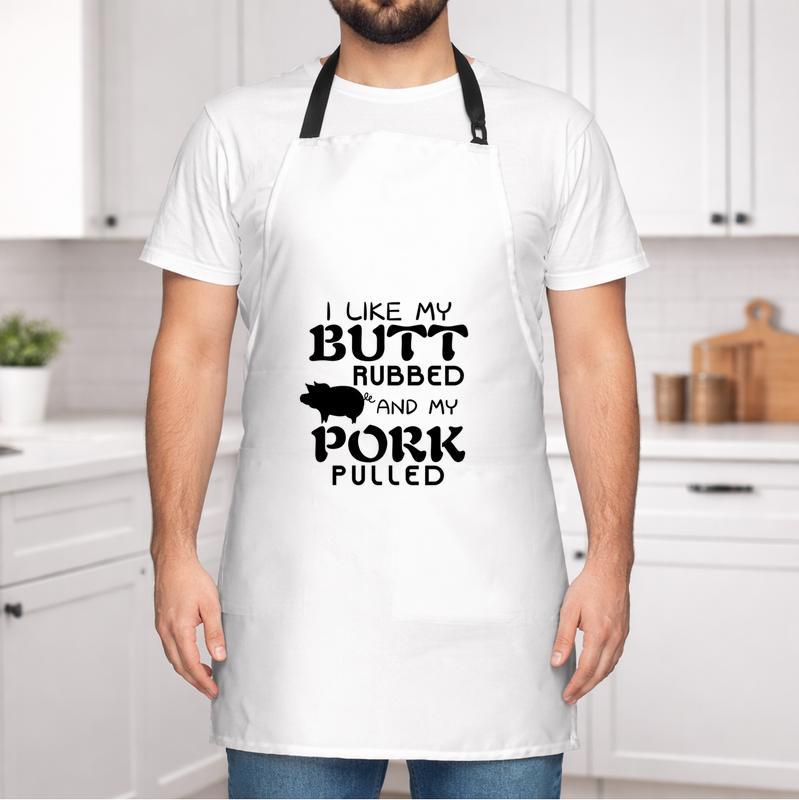 Pork Pulled BBQ Humor Apron for the Best Dad Chef