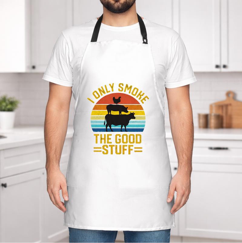 Smokin' Good Times - Funny BBQ Grilling Apron for Dad
