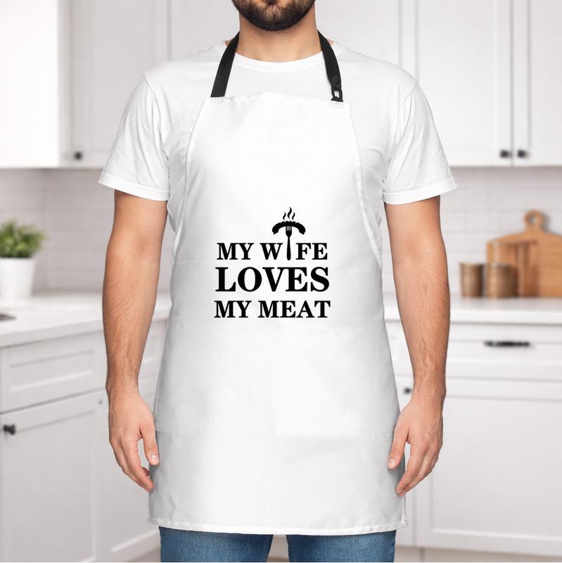 Humorous BBQ Apron for Dad - The Ultimate Meat Master's Gift