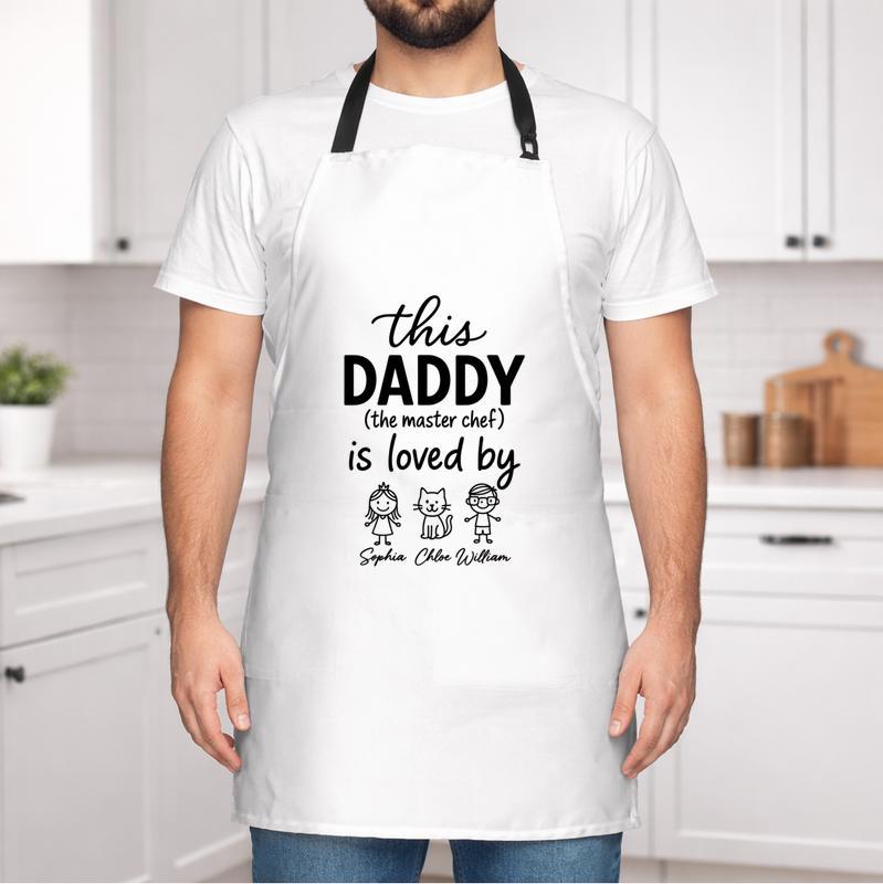 Hand-Picked for Dad - Personalized Apron with Kids' Names