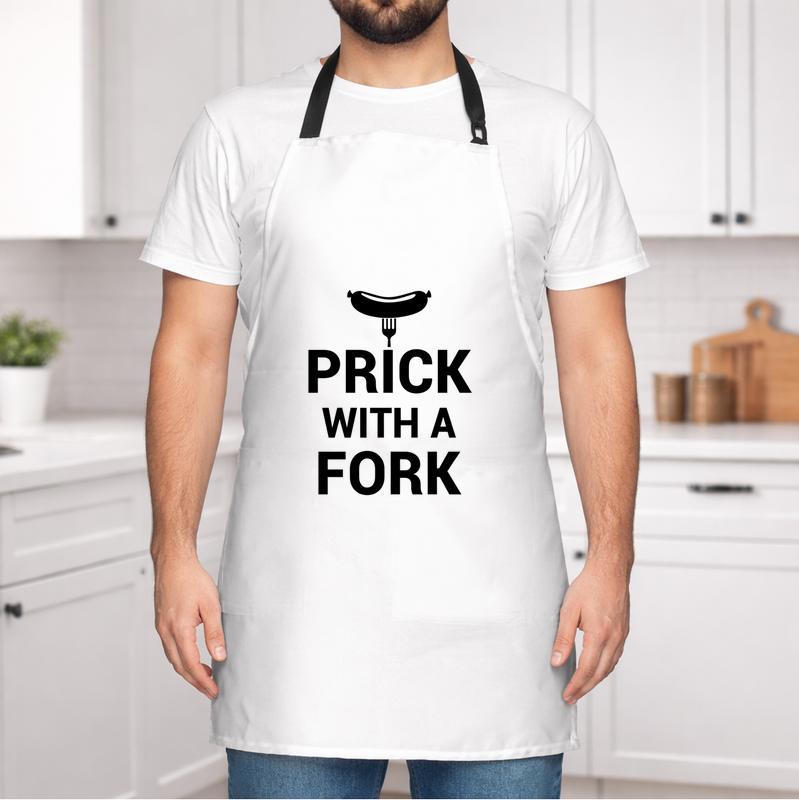 Humorous Waterproof Prick With a Fork Novelty Cooking Apron Humorous Waterproof Prick With a Fork Novelty Cooking Apron