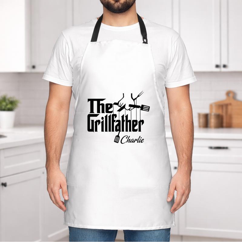 Legendary Grillfather Personalized Chef Apron for Dad