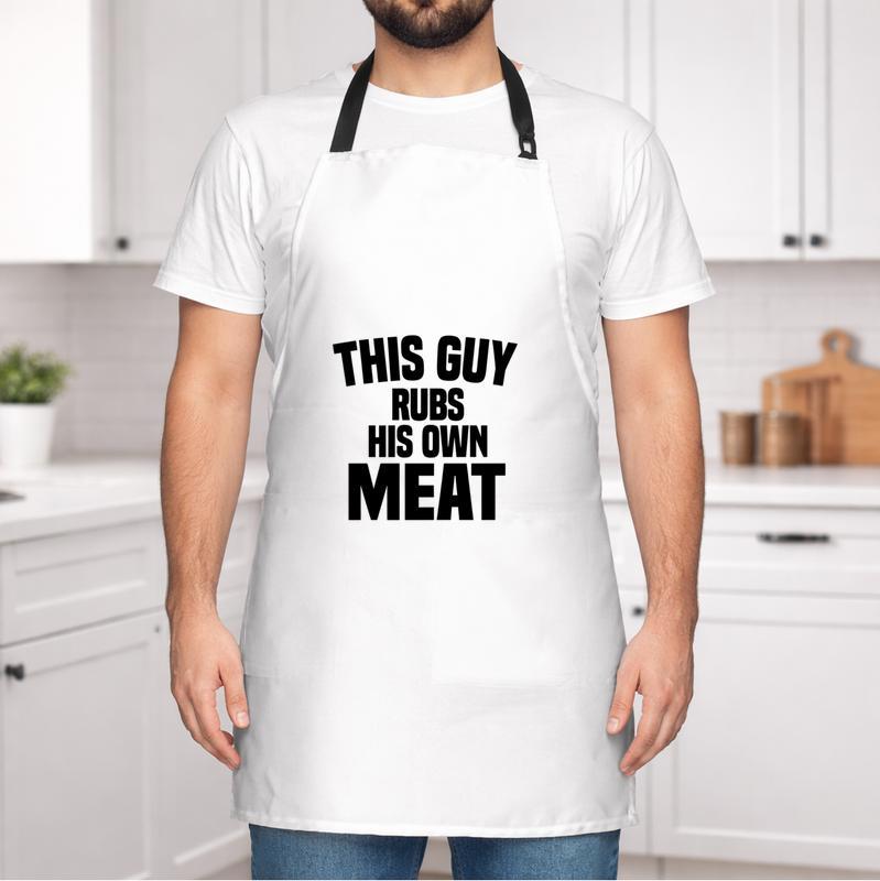 Bold BBQ Flavor - Dad's Funny Meat Rub Grilling Apron Bold BBQ Flavor - Dad's Funny Meat Rub Grilling Apron
