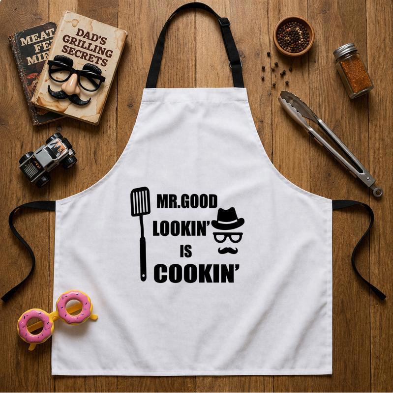 Funny Mr. Good Lookin' BBQ Apron - The Ultimate Chef Gift for Dad