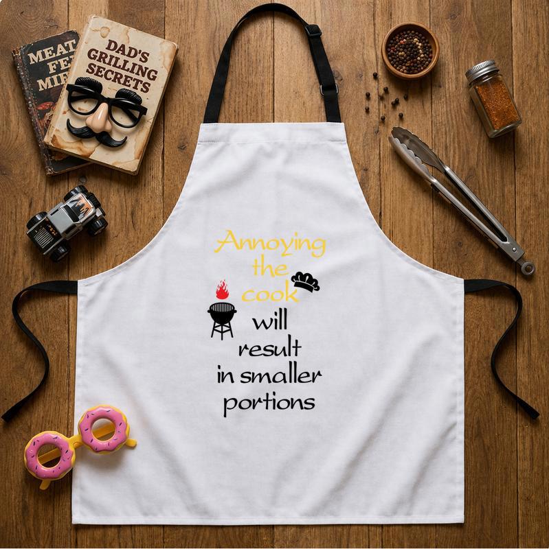 Don't Annoy the Cook! Funny Warning Apron for Dad Don't Annoy the Cook! Funny Warning Apron for Dad