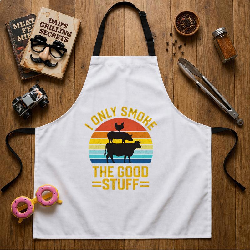 Smokin' Good Times - Funny BBQ Grilling Apron for Dad