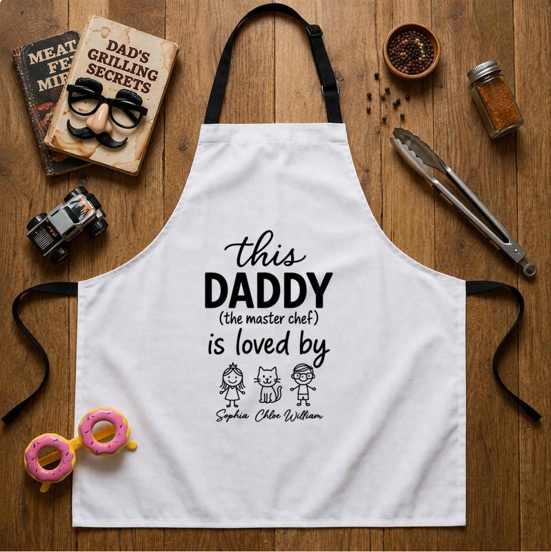 Hand-Picked for Dad - Personalized Apron with Kids' Names