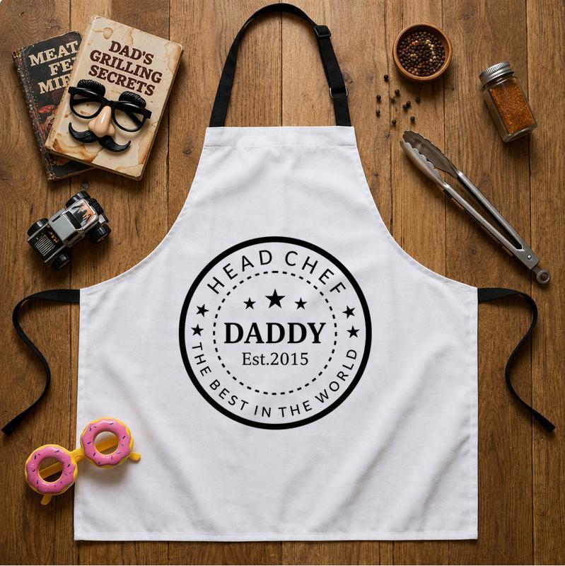 Celebrate the World's Best Dad with this Custom Kitchen Apron Celebrate the World's Best Dad with this Custom Kitchen Apron