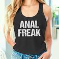 Anal Freak 面白い言葉 皮肉 かわいい クール アナルノベルティ タンクトップ