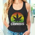 Cannabis ヴィンテージ 麻葉 レトロ マリファナ タンクトップ