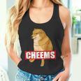 Cheems Dog おもしろ柴犬ダンクミーム タンクトップ
