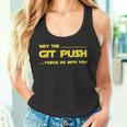 Developer May The Git Push Force Be With You タンクトップ