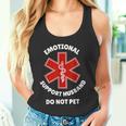 Emotionalupport Husband Do Not Pet タンクトップ