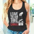 Leave The Gun Take The Cannoli メンズ レディース イタリア国旗 タンクトップ