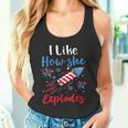 I Likehe Explodes Fireworks 4Th Of July カップル タンクトップ
