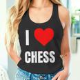 I Love Chess ハートギフト メンズ レディース キッズ アパレル 服 タンクトップ