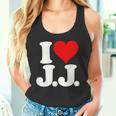 I Love Heart JJ Jj J J イニシャル タンクトップ